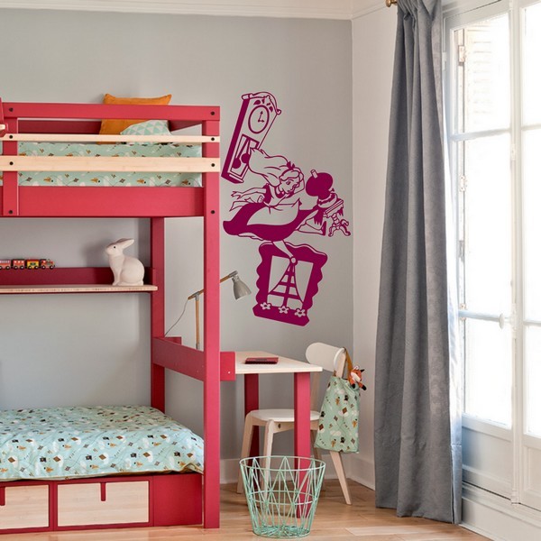 Exemple de stickers muraux: Alice Chute